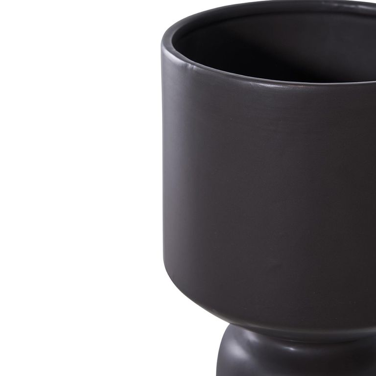 Flower Pot - Ceramic - Black