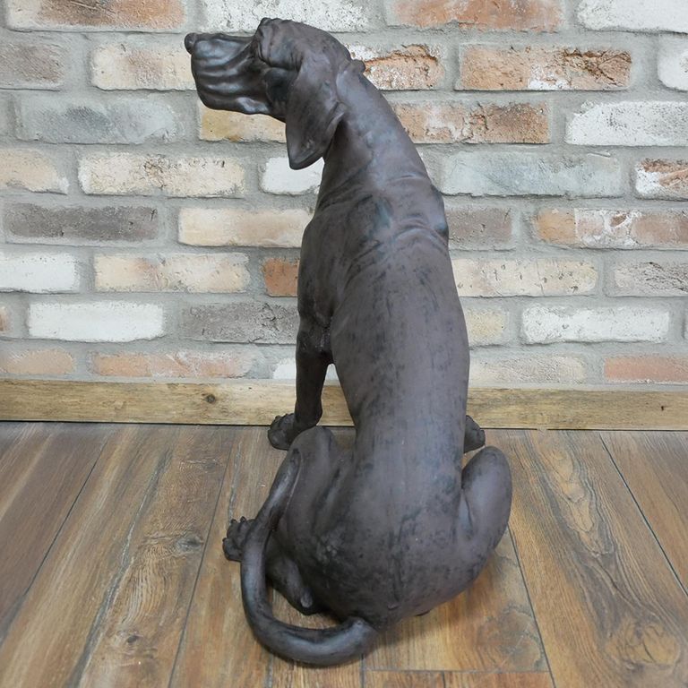 Black Dog Statue