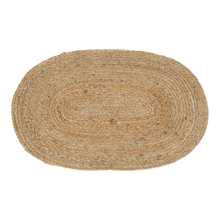 Bombay Doormat - Oval - Natural Jute - 80cm x 50cm