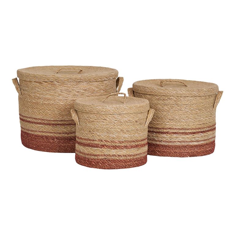 Budoni Seagrass Basket - Set of 3 - Natural