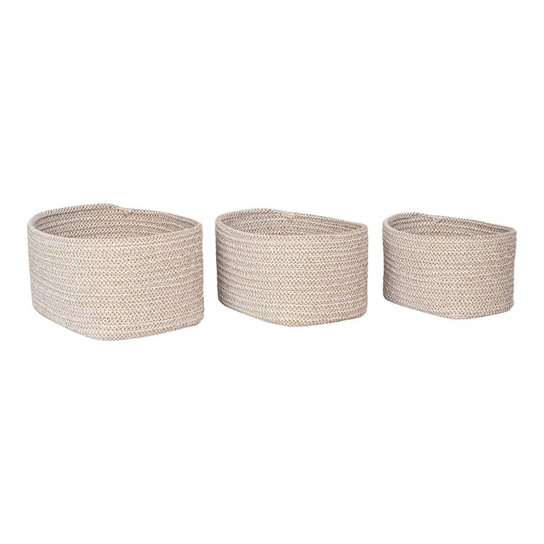 Cadima Basket - Set of 3 - Cotton - Beige