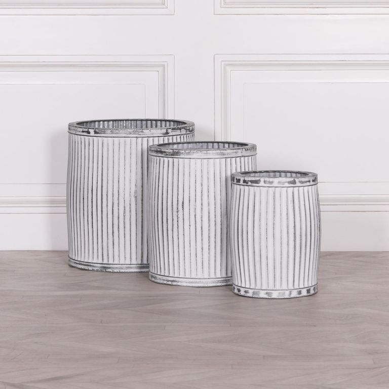 Cardiff Metal Planter - Round Tub - Medium