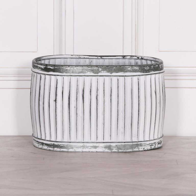 Cardiff Metal Planter - Tub - Oval - Small