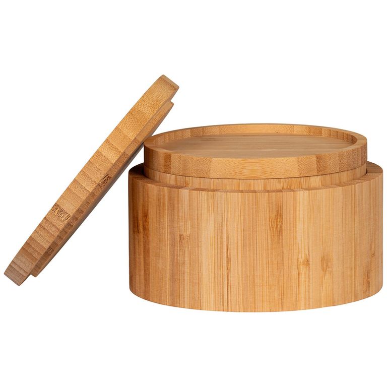 Chefalu Round Storage Box - Set of 2 - Bamboo - Natural