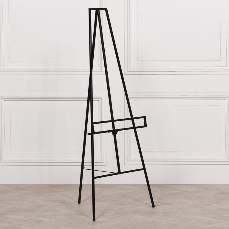 Contemporary Style Metal Easel - Black