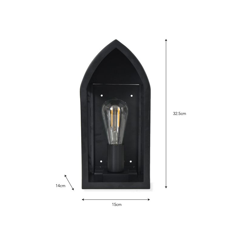 Fairford Outdoor Lantern Carbon
