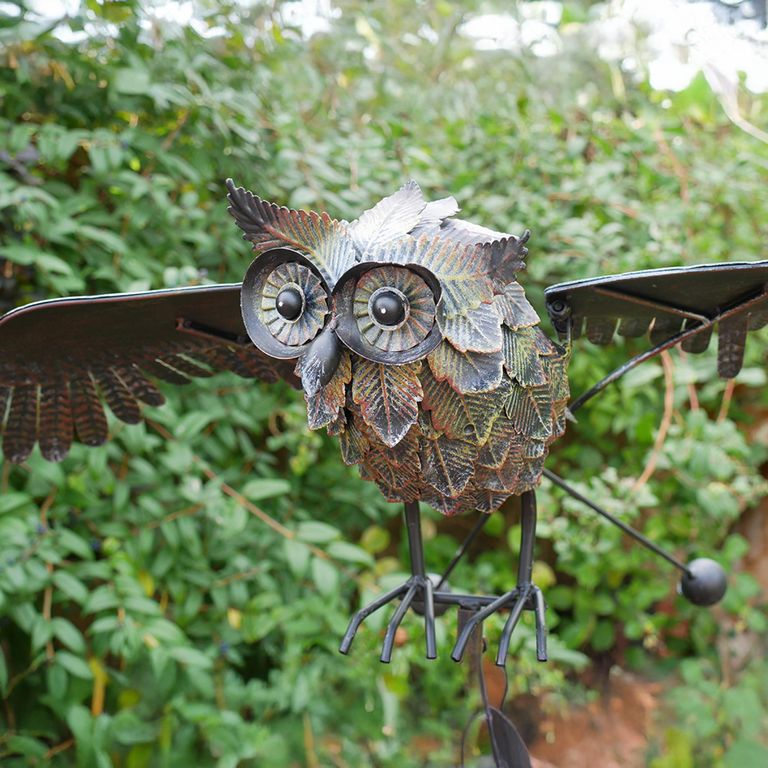 Giant Metal Owl Stake