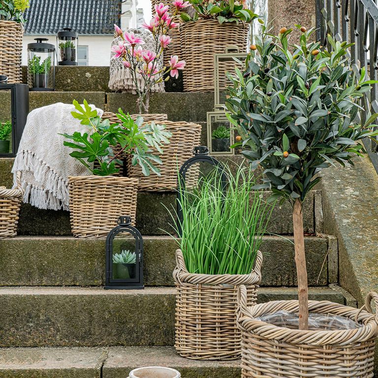 Gili Basket - Natural - Kubu Rattan - Set of 2