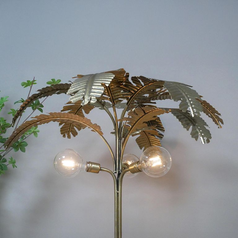 Gold Palm Tree Table Lamp