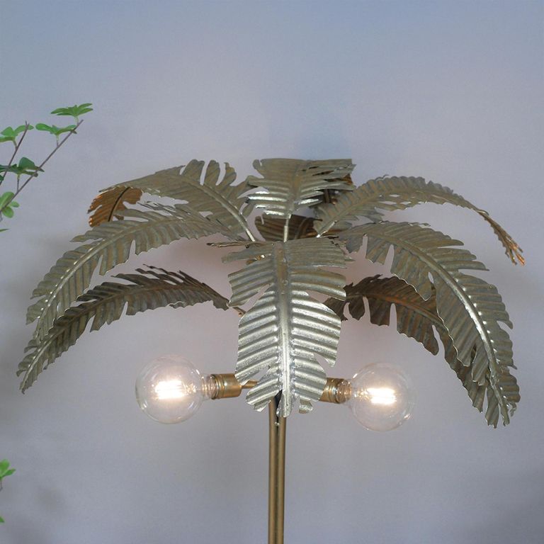 Gold Palm Tree Table Lamp