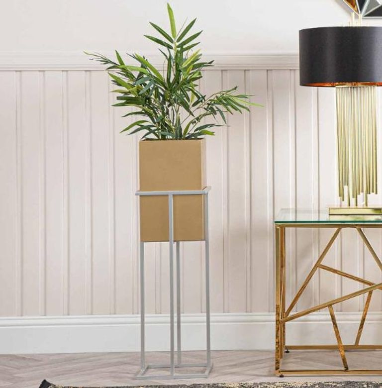 Plant Stand - Gold and Silver
