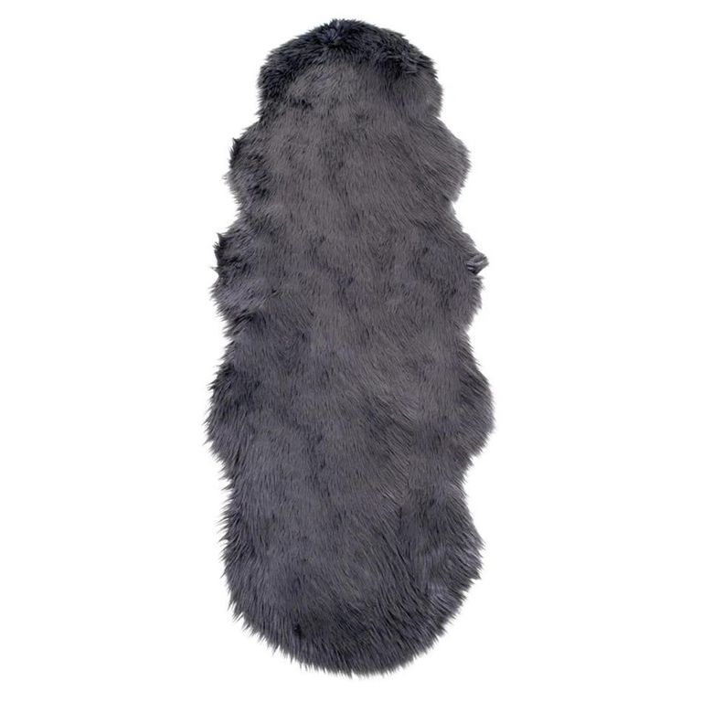 Throw - Faux Lambskin - Grey