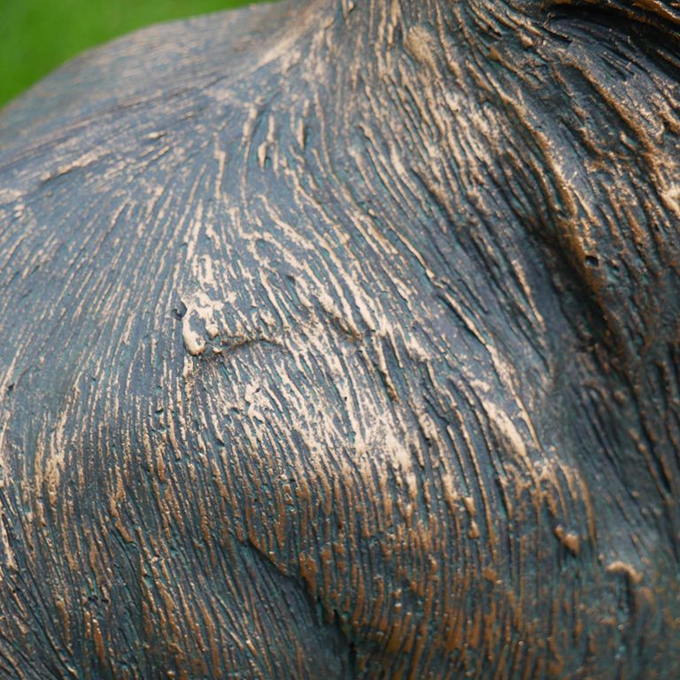 Grey Outdoor Stag Statue - Resin