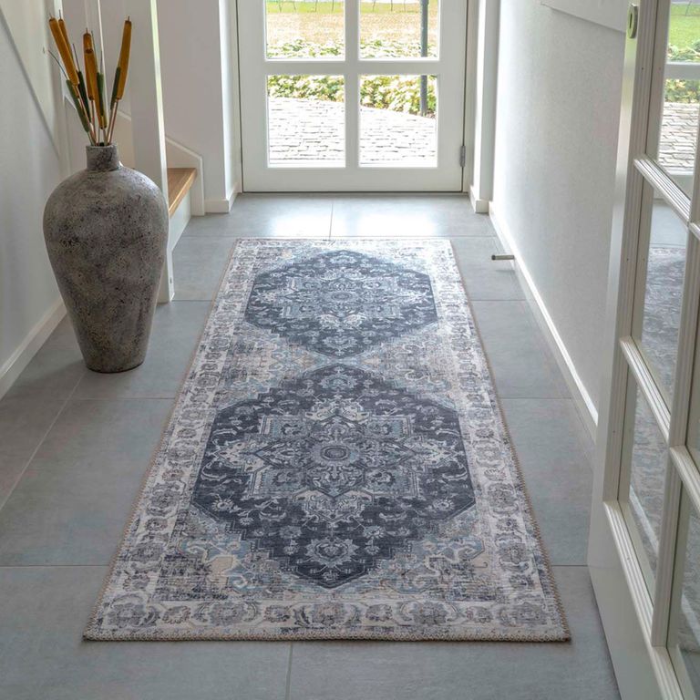 Havana Hallway Runner - Blue - 200cm x 80cm