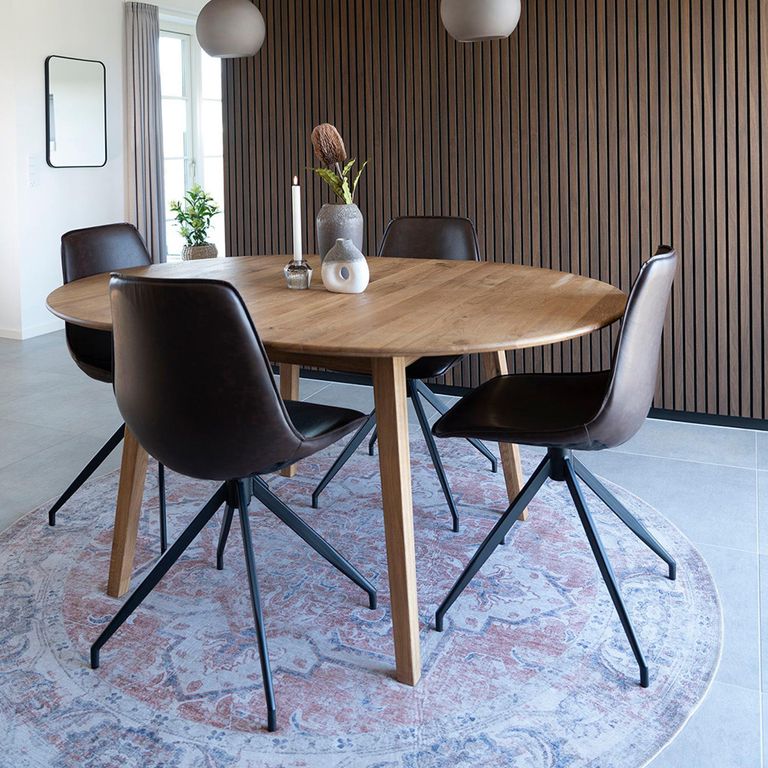 Havana Rug - Orange and Blue - Round - 200cm x 200cm