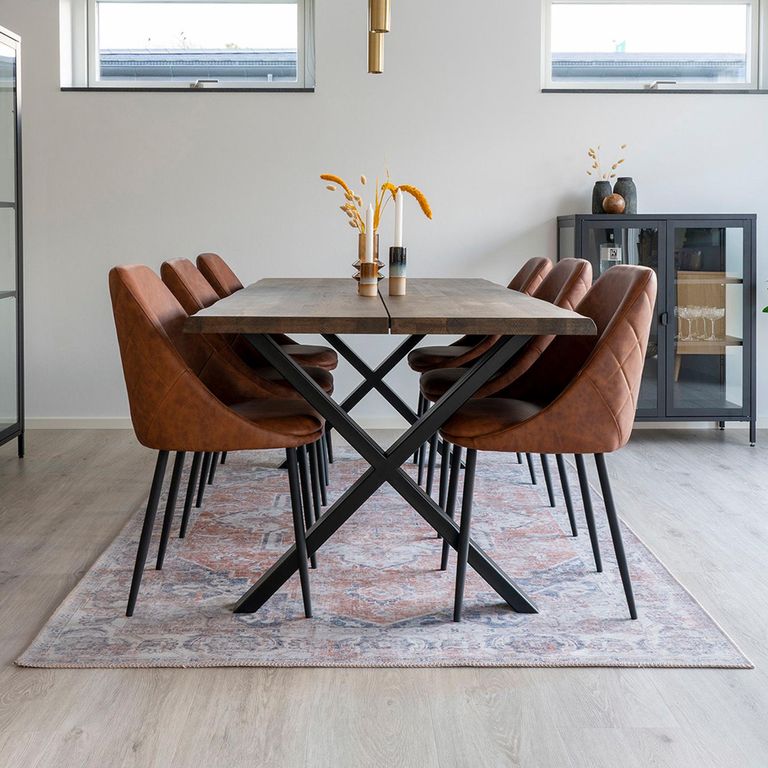 Havana Rug - Orange and Blue - 230cm x 160cm