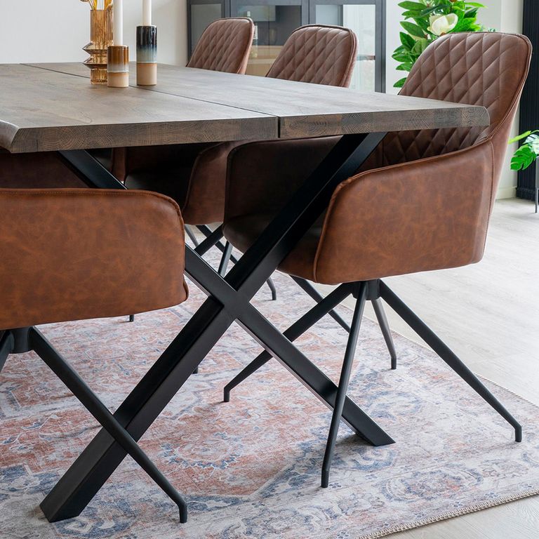 Havana Rug - Orange and Blue - 230cm x 160cm