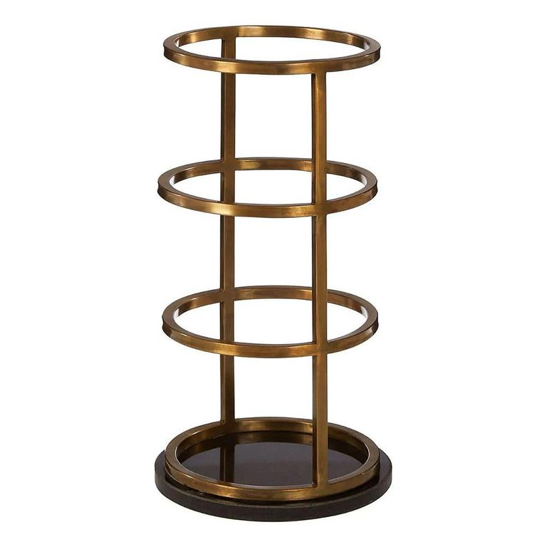Hawkes Umbrella Stand - Gold Metal