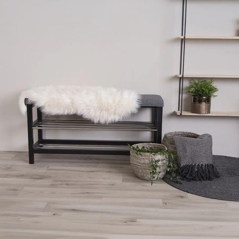 Throw - 50cm - Faux Lambskin - Ivory