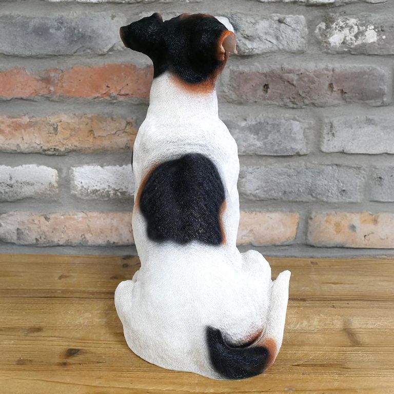 Jack Russell Sitting Dog Ornament - Set of 2 - Resin
