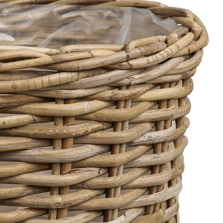 Kalak Kubu Rattan Basket - Set of 2 - Natural
