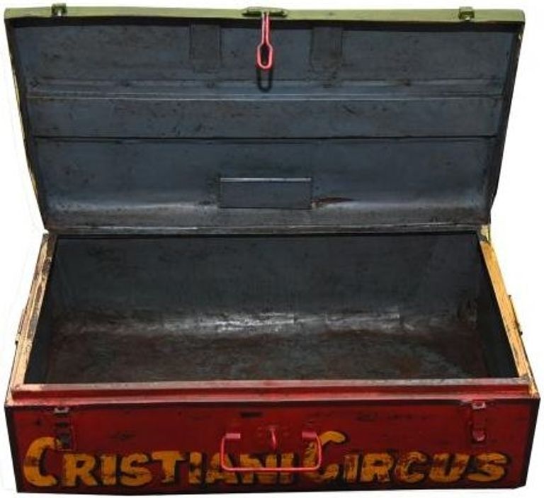 Kufri Hand Painted Circus Iron Trunk