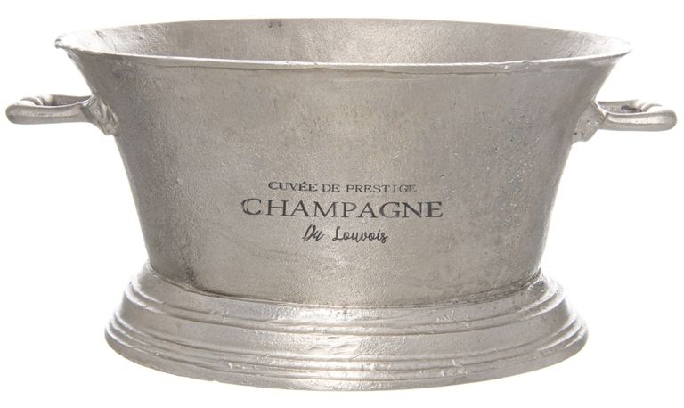 Large Antique Pewter Champagne Cooler