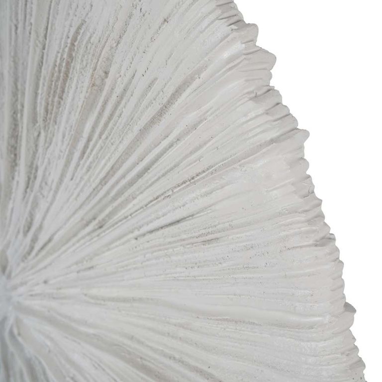 Orbis Sculpture - White Textured - On Stand