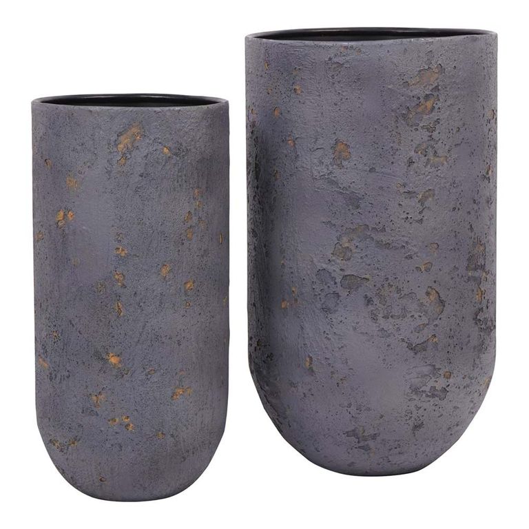 Volcano Planter - Blue - Set of 2