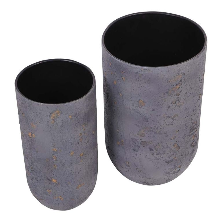 Volcano Planter - Blue - Set of 2