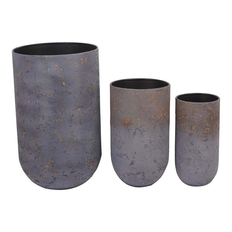 Volcano Planter - Blue - Set of 3