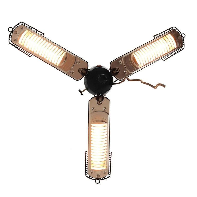 Black Vulcan Parasol Electric Patio Heater - 2000w - Vulcan