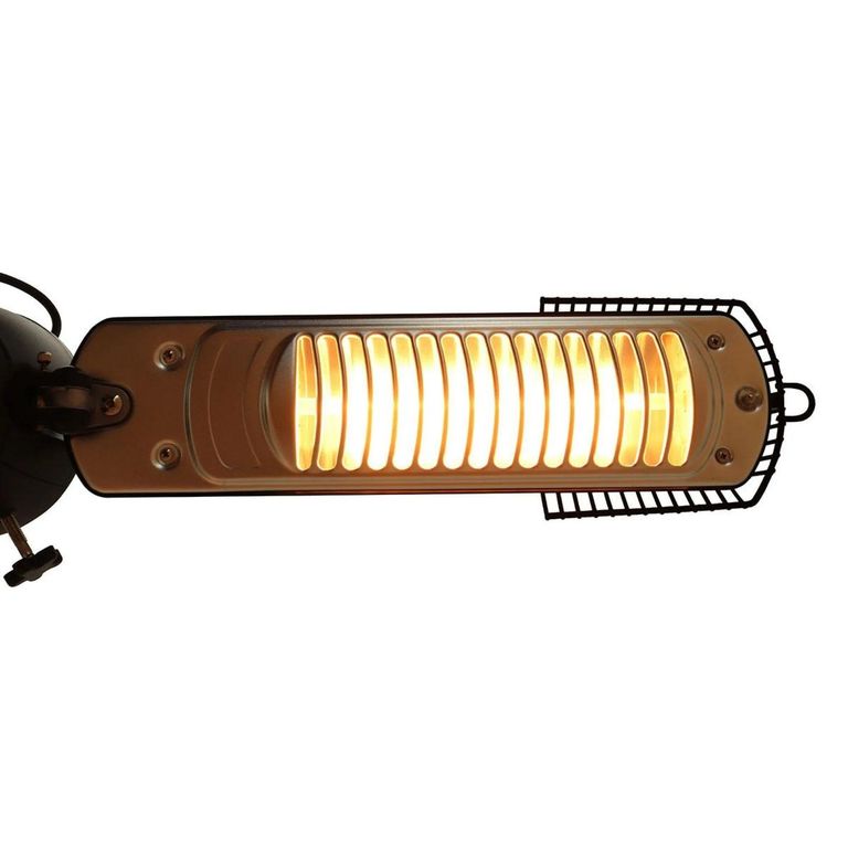 Black Vulcan Parasol Electric Patio Heater - 2000w - Vulcan