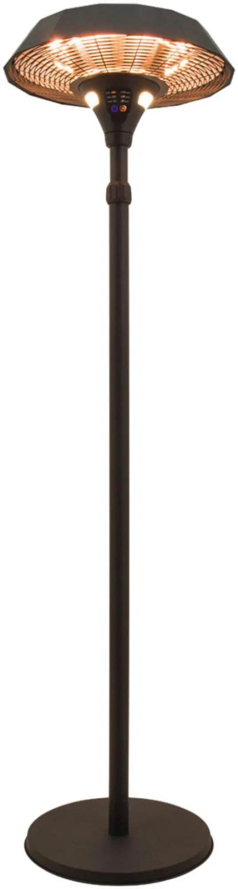 Helio Freestanding Electric Patio Heater - 2100w - Charcoal