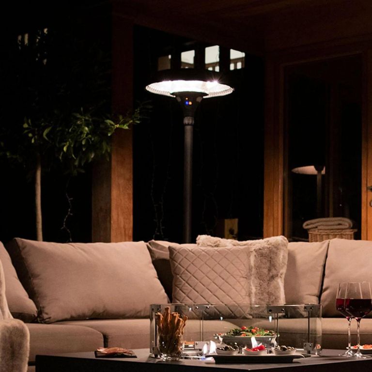 Helio Freestanding Electric Patio Heater - 2100w - Charcoal