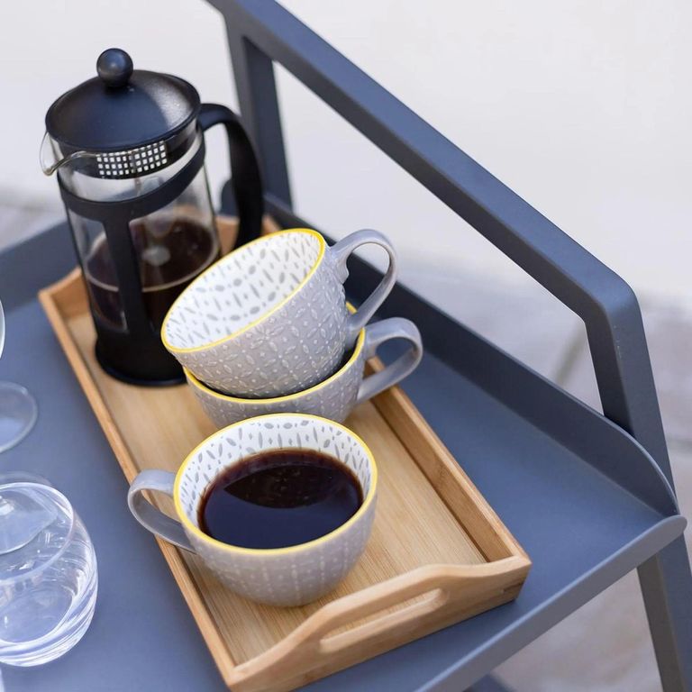 Grey Aluminium Garden Trolley - 2 Tier