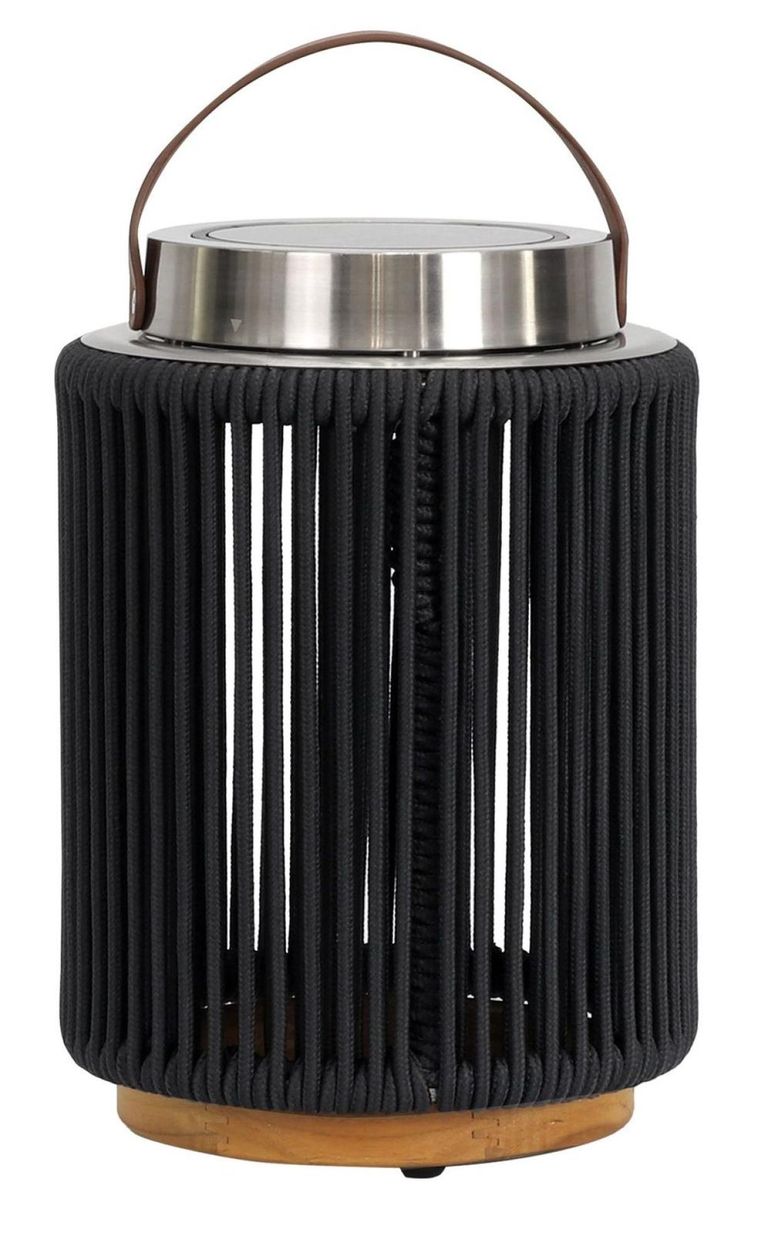 Luna Garden Light - Small - Solar - Charcoal Aluminium