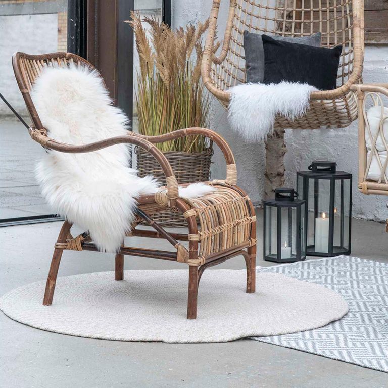 Menorca Rug - Sand - Round - 120cm x 120cm