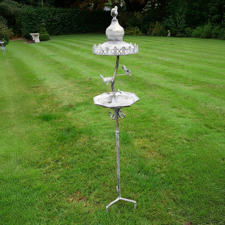 Garden Bird Feeder - Metal - Set of 2