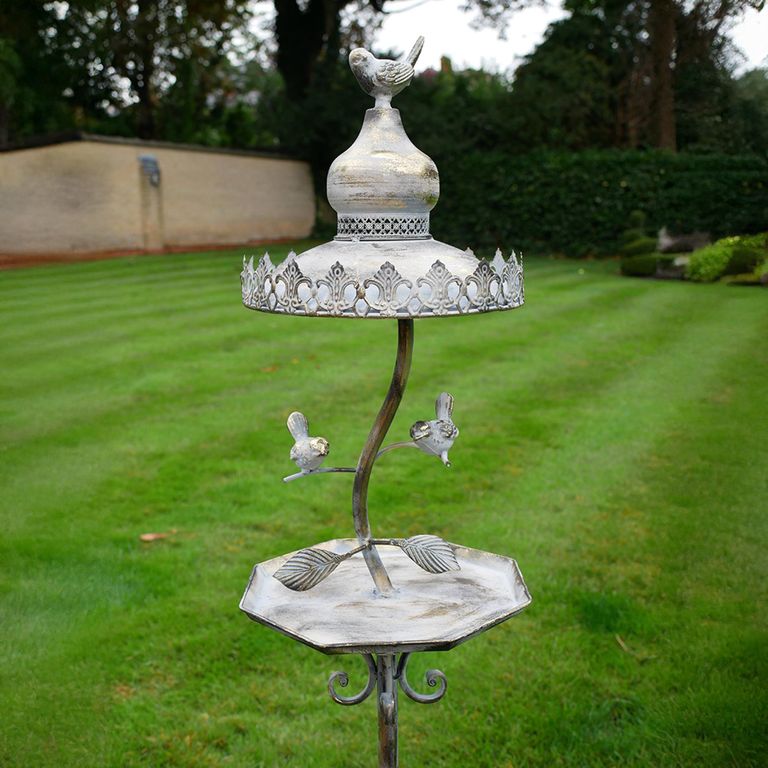 Garden Bird Feeder - Metal - Set of 2