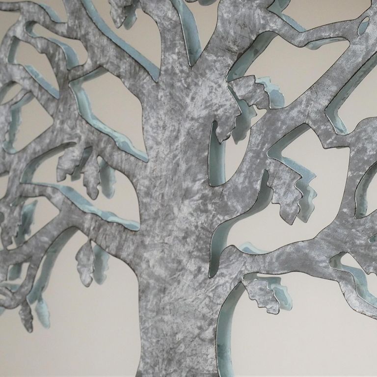 Tree Round Mirror - Metal - Set of 2