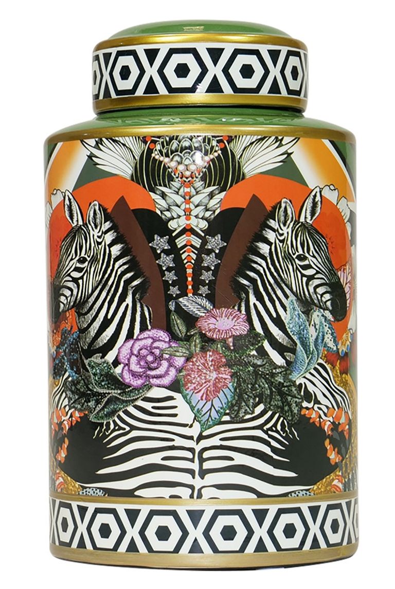 Zebra Prints Jar - Wonder Bazaar - Set of 2