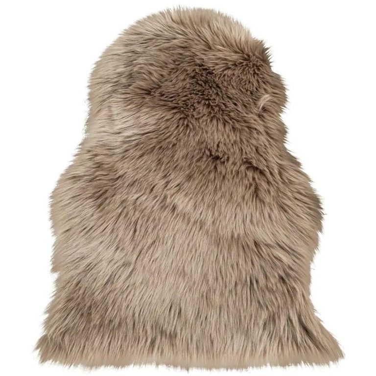 Throw - 50cm - Faux Lambskin - Mushroom