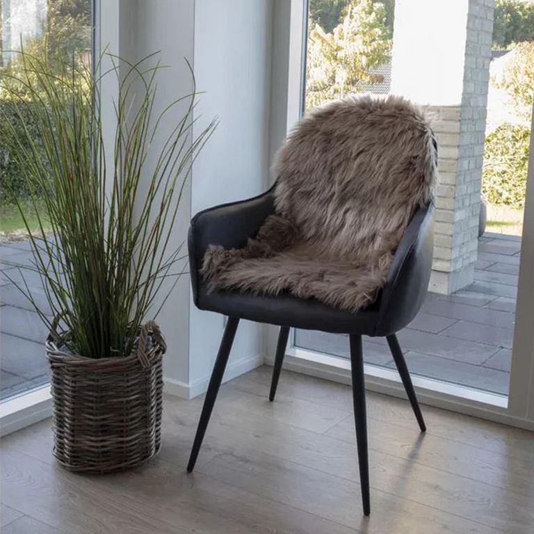 Throw - 50cm - Faux Lambskin - Mushroom