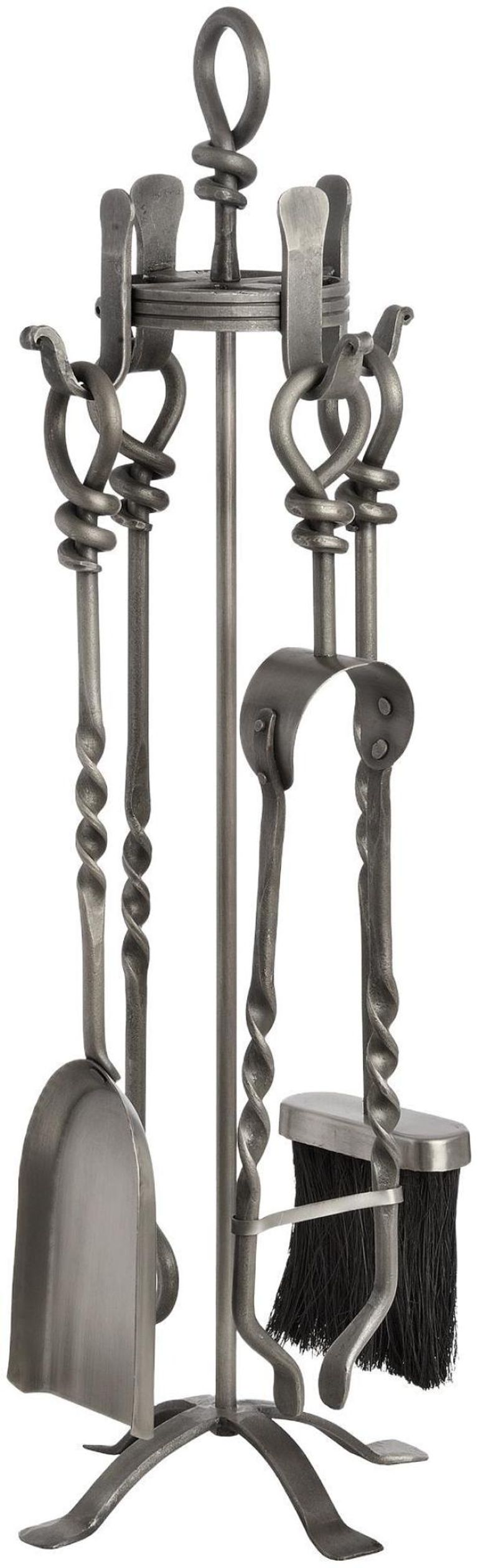 Nickel Hand Turned Loop Top Companion Set