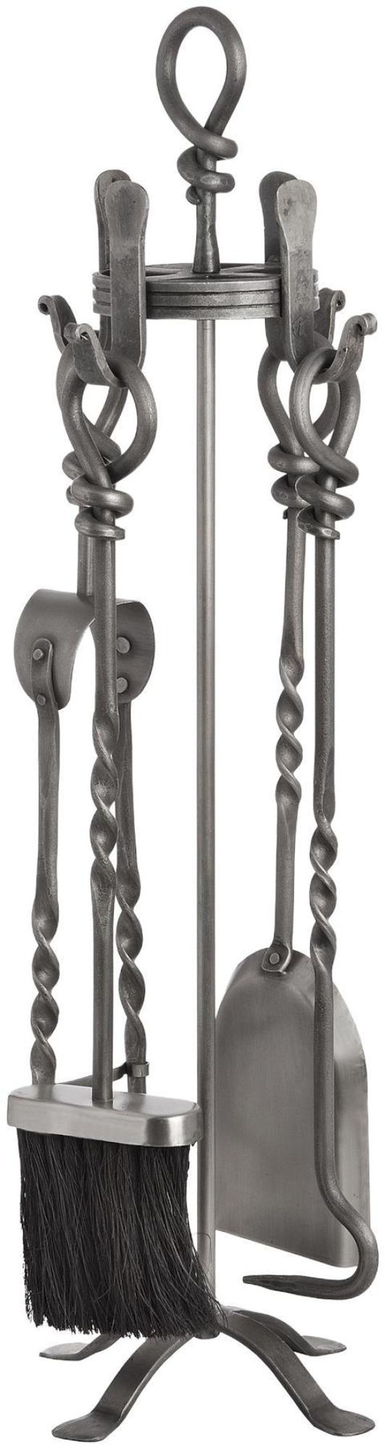 Nickel Hand Turned Loop Top Companion Set