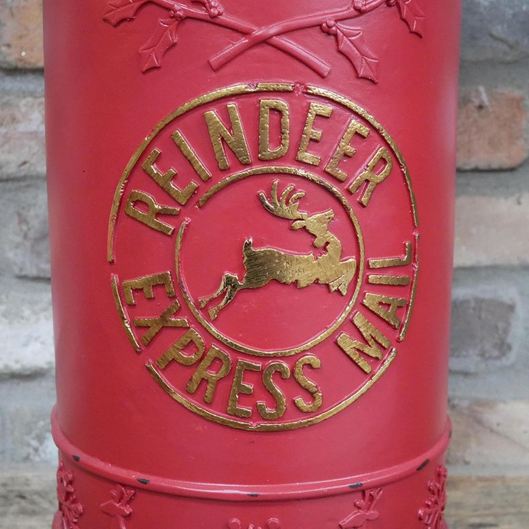 Mail Box - Red Resin - North Pole - Resin