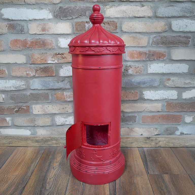 Mail Box - Red Resin - North Pole - Resin