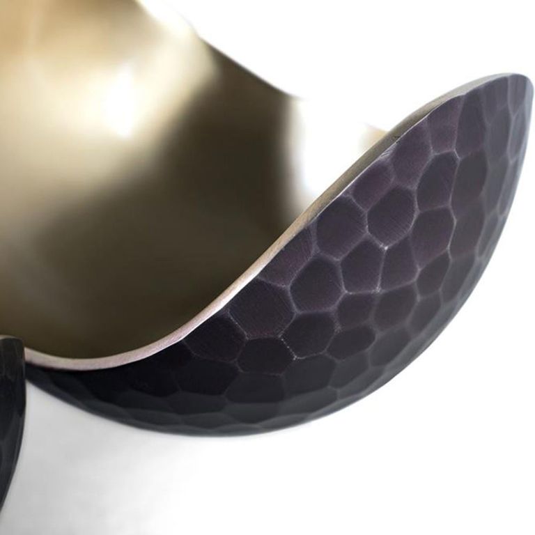 Nova Bowl - Black and Gold - Set of 3 - Metal