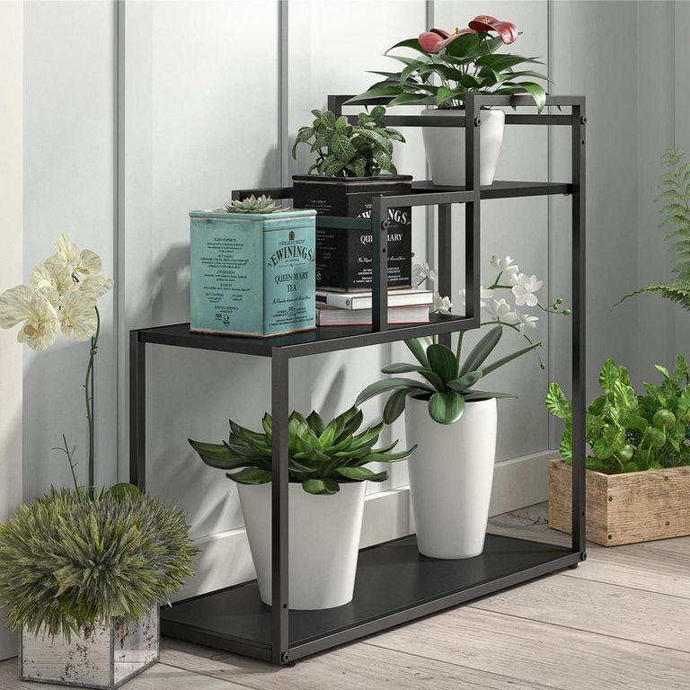 Nowata Weston Black Oak Plant Stand - 1970335COMNUK